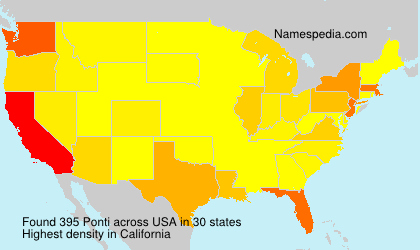 Surname Ponti in USA Surname Ponti in USA