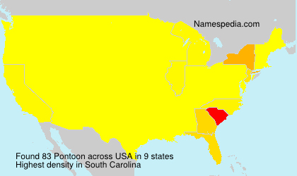Surname Pontoon in USA Surname Pontoon in USA