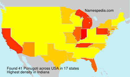 Surname Ponugoti in USA Surname Ponugoti in USA