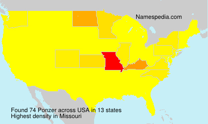 Surname Ponzer in USA Surname Ponzer in USA