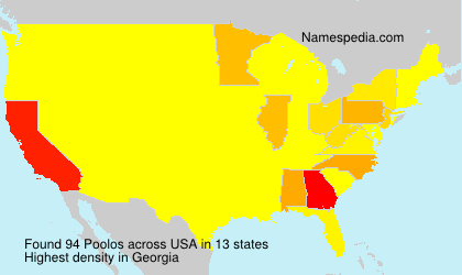 Surname Poolos in USA Surname Poolos in USA
