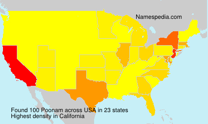 Surname Poonam in USA Surname Poonam in USA