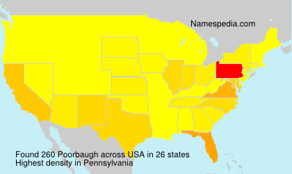 Surname Poorbaugh in USA Surname Poorbaugh in USA