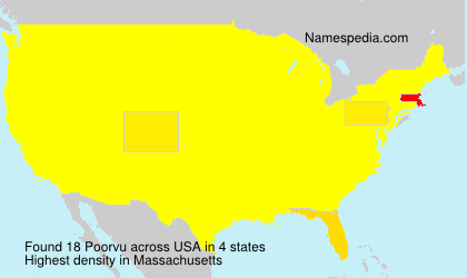 Surname Poorvu in USA Surname Poorvu in USA