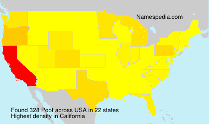 Surname Poot in USA Surname Poot in USA