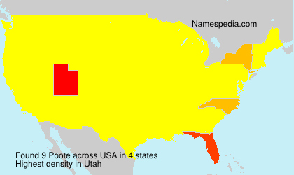 Surname Poote in USA Surname Poote in USA