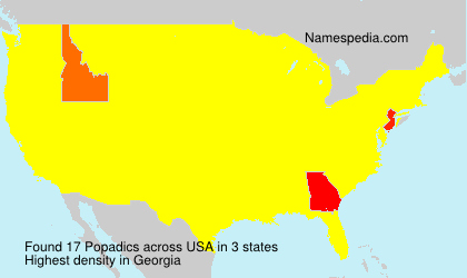 Surname Popadics in USA Surname Popadics in USA
