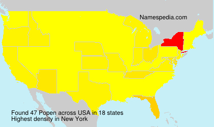 Surname Popen in USA Surname Popen in USA