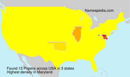 Surname Popera in USA Surname Popera in USA