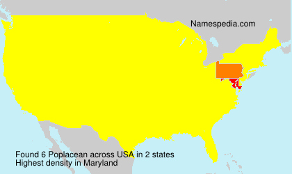 Surname Poplacean in USA Surname Poplacean in USA