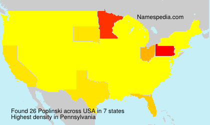 Surname Poplinski in USA Surname Poplinski in USA