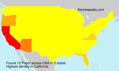 Surname Popof in USA Surname Popof in USA