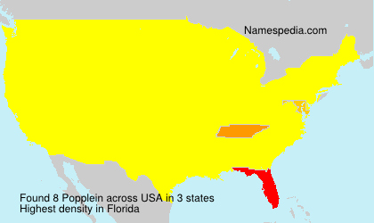 Surname Popplein in USA Surname Popplein in USA