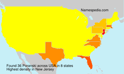 Surname Poranski in USA Surname Poranski in USA
