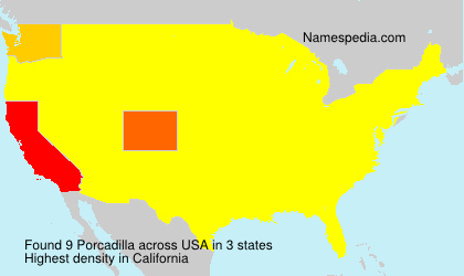 Surname Porcadilla in USA Surname Porcadilla in USA