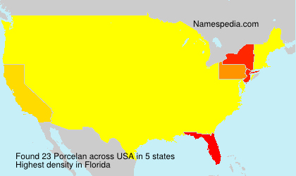 Surname Porcelan in USA Surname Porcelan in USA