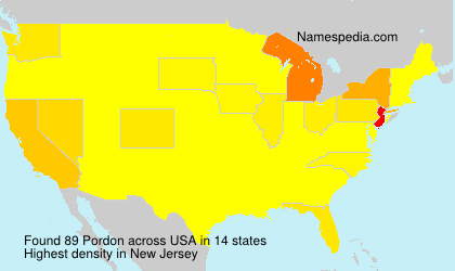 Surname Pordon in USA Surname Pordon in USA