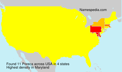 Surname Poreca in USA Surname Poreca in USA