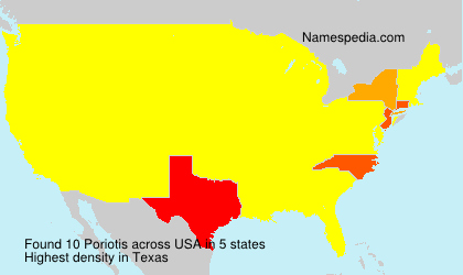 Surname Poriotis in USA