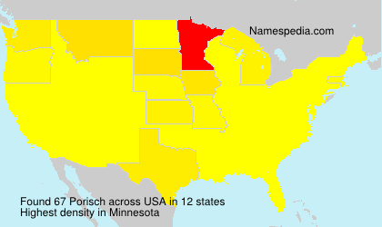 Surname Porisch in USA Surname Porisch in USA