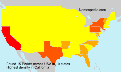 Surname Porker in USA Surname Porker in USA