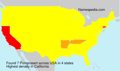 Surname Pornprasert in USA Surname Pornprasert in USA