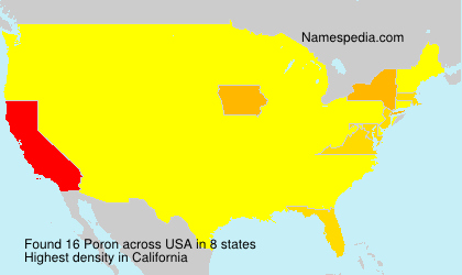 Surname Poron in USA Surname Poron in USA