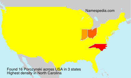 Surname Porozynski in USA Surname Porozynski in USA