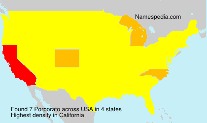 Surname Porporato in USA