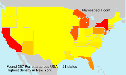 Surname Porretta in USA Surname Porretta in USA