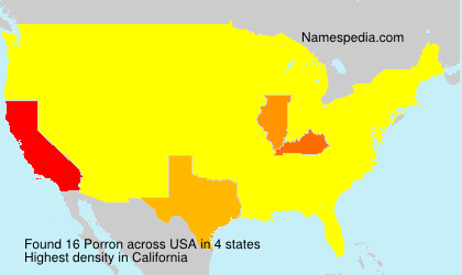 Surname Porron in USA Surname Porron in USA