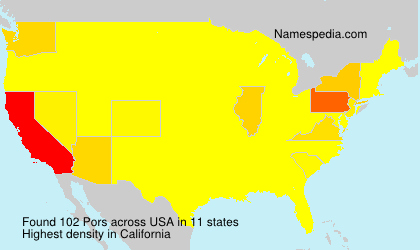 Surname Pors in USA Surname Pors in USA