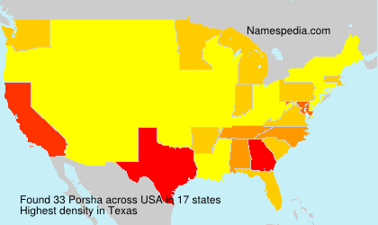 Surname Porsha in USA Surname Porsha in USA