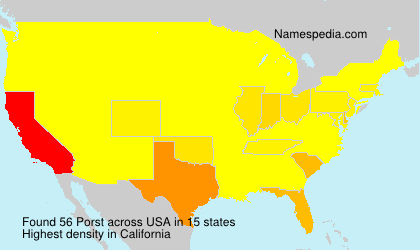 Surname Porst in USA Surname Porst in USA