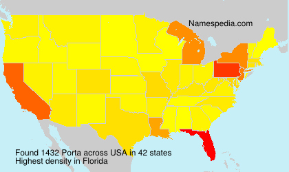 Surname Porta in USA Surname Porta in USA