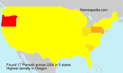Surname Portash in USA Surname Portash in USA