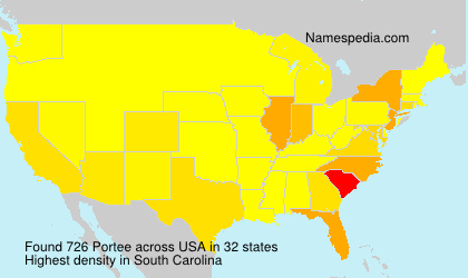 Surname Portee in USA Surname Portee in USA