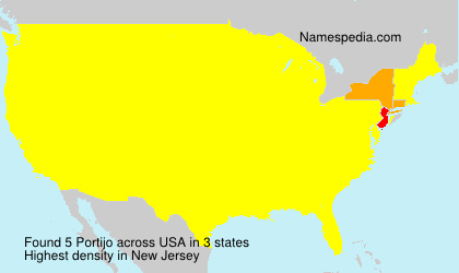 Surname Portijo in USA Surname Portijo in USA