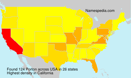 Surname Porton in USA Surname Porton in USA