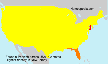 Surname Porwich in USA Surname Porwich in USA