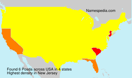 Surname Posda in USA Surname Posda in USA