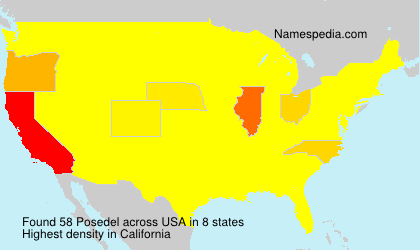 Surname Posedel in USA Surname Posedel in USA