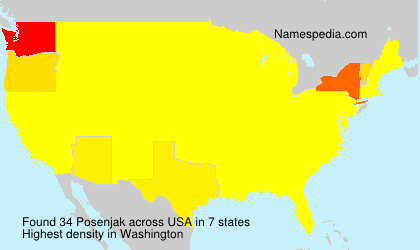 Surname Posenjak in USA Surname Posenjak in USA