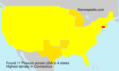 Surname Possum in USA Surname Possum in USA