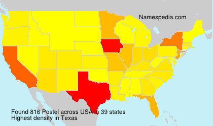 Surname Postel in USA Surname Postel in USA