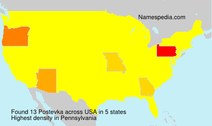 Surname Postevka in USA Surname Postevka in USA