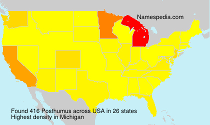 Surname Posthumus in USA Surname Posthumus in USA