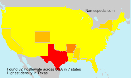Surname Postlewate in USA Surname Postlewate in USA