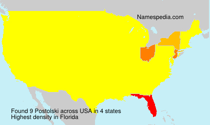 Surname Postolski in USA Surname Postolski in USA