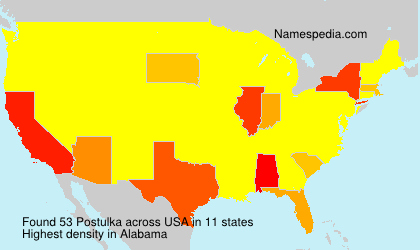 Surname Postulka in USA Surname Postulka in USA